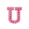 Pearl Rhinestone Letter Patches – Iron-On 3D DIY Embellishments