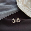 Sterling Silver Leaf Stud Earrings