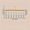 Wall-Mounted Metal Coat Rack with 8 Hooks