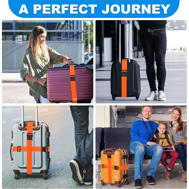 Secure Adjustable Luggage Strap with Combination Lock