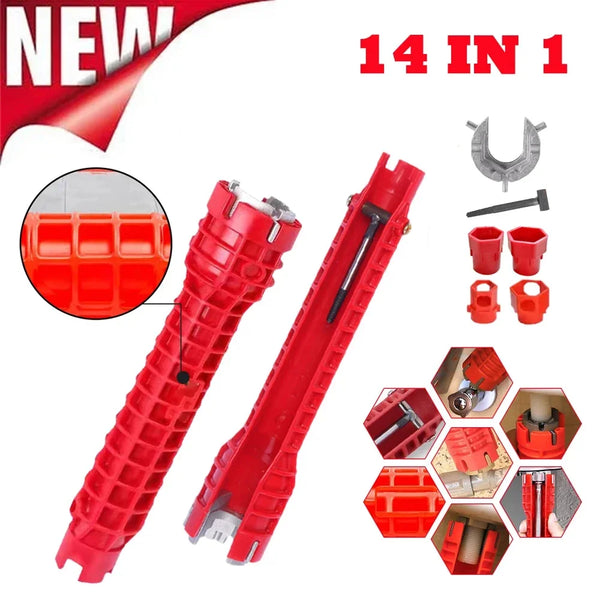 14-in-1 Faucet Basin Wrench