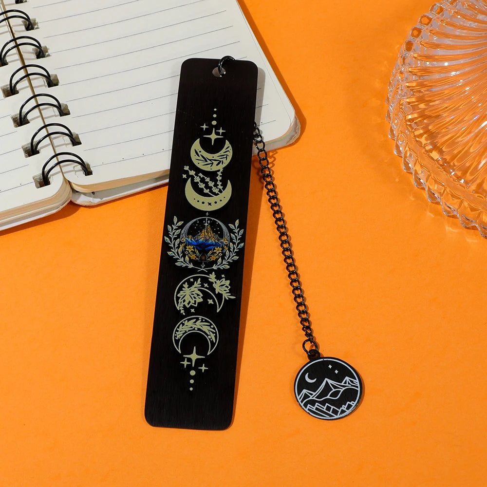 Moon Metal Bookmark for Fantasy Readers