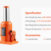 Heavy-Duty Hydraulic Bottle Jack for Trucks, SUVs, and RVs