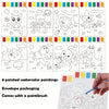 Complete Art Set with Paper, Brushes, and Paints