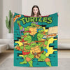 TMNT Graphic Flannel Throw Blanket