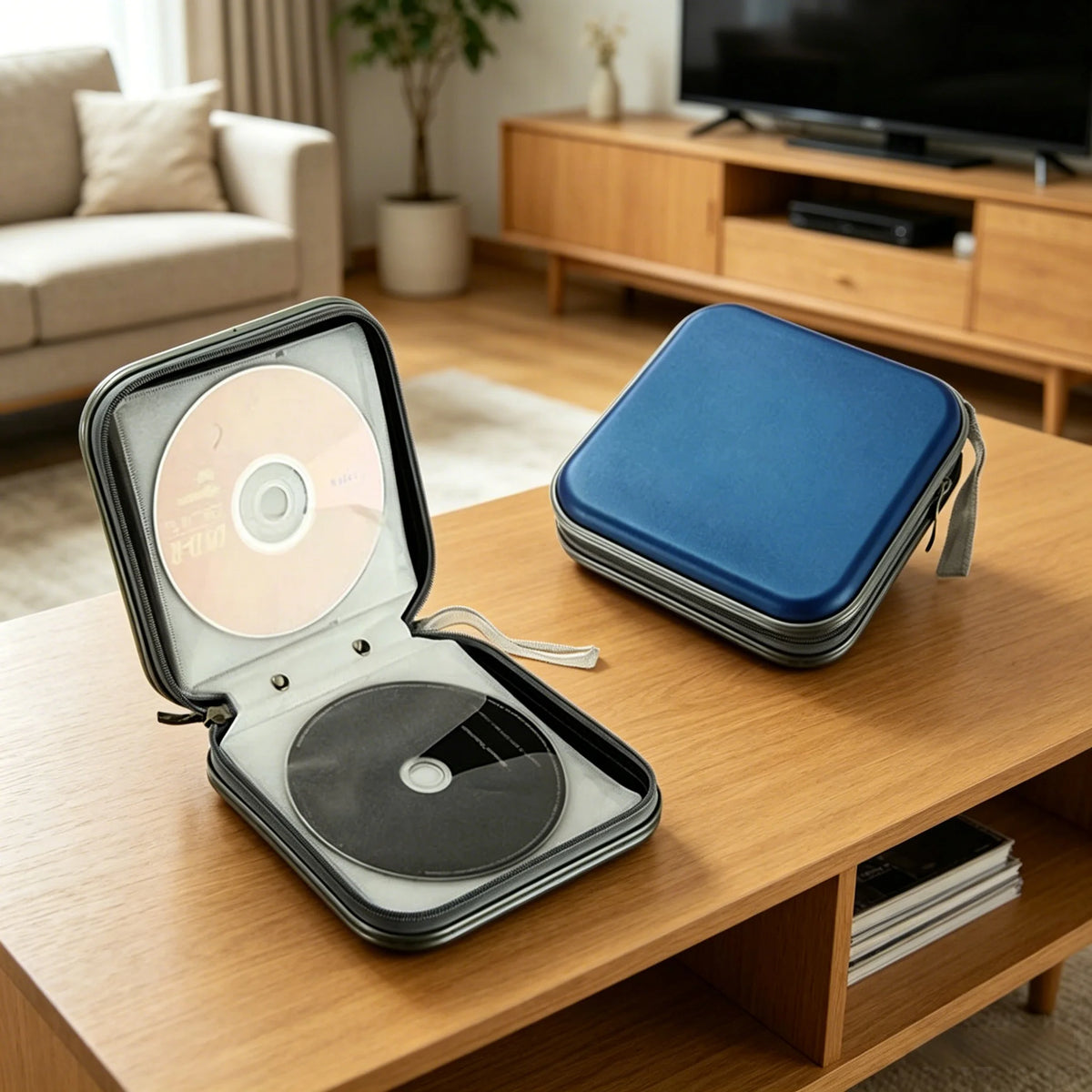 EVA Hard Shell CD/DVD Storage Case – Holds 40 Discs