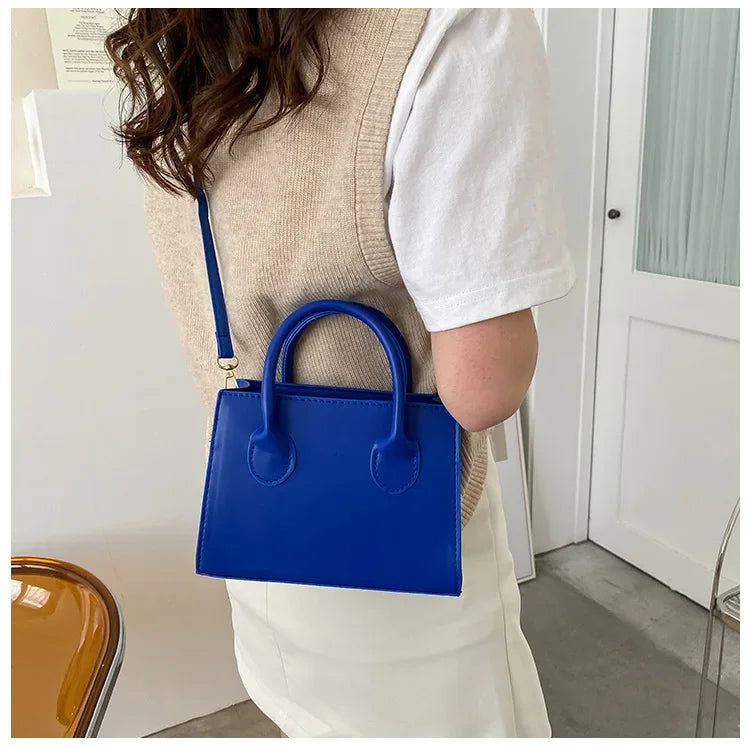Minimalist Square PU Leather Crossbody Bag