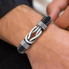 Infinity Knot Leather Bracelet for Men