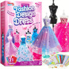 Fashion Design Craft Kit for Girls – 400+ Pieces with 3 Mannequins, No Sewing
