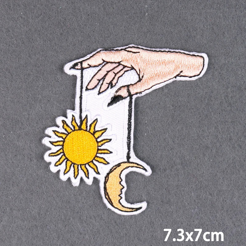 Encouraging Embroidery Iron-On Patches for Clothing and Accessories