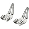 A silver plastic welding repair kit with smooth tips shown in a close-up view.