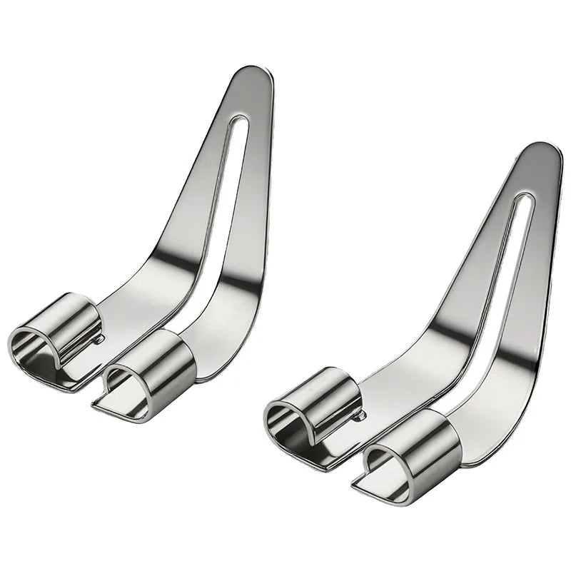 A silver plastic welding repair kit with smooth tips shown in a close-up view.