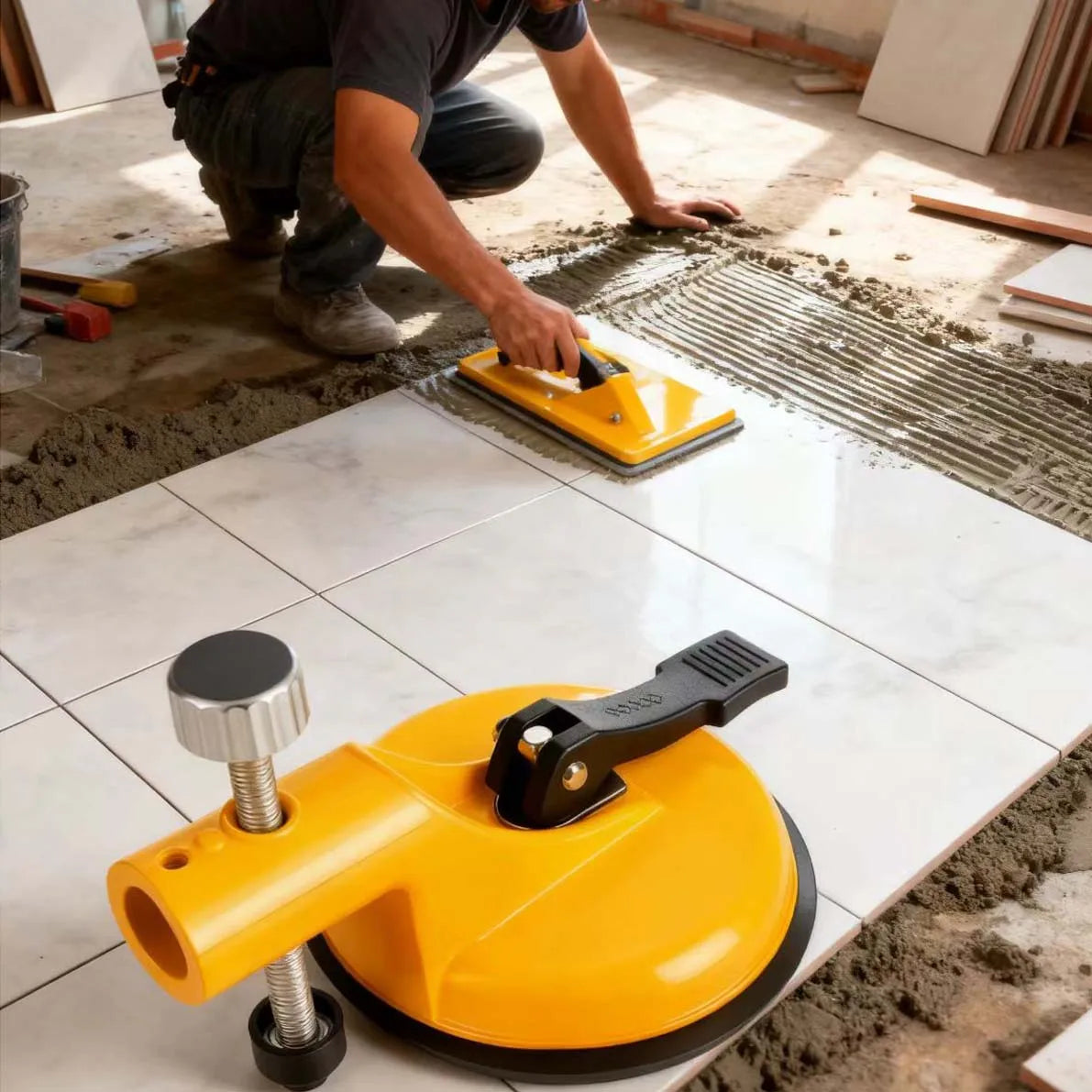 Aluminum Alloy Tile Leveling Suction Cup for Large Format Tiles