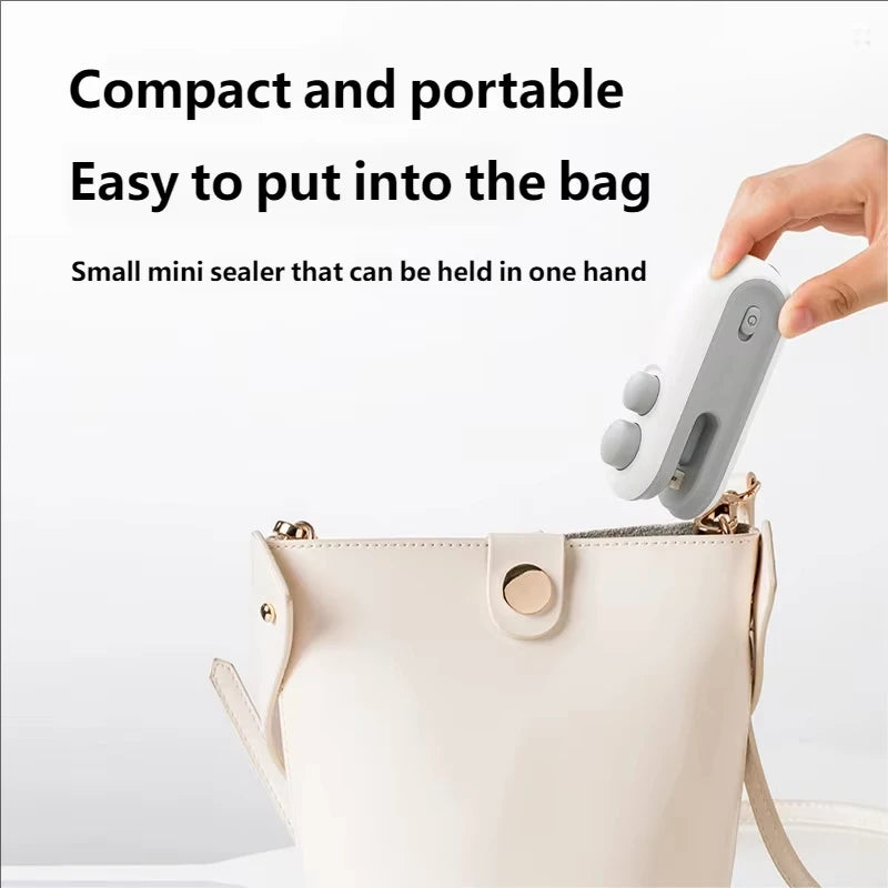 Portable USB Rechargeable Food Sealer for Bags