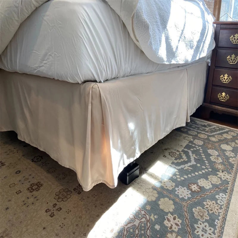 Elegant Pleated Bed Skirt - 14 Inch Drop, Wrinkle & Fade Resistant