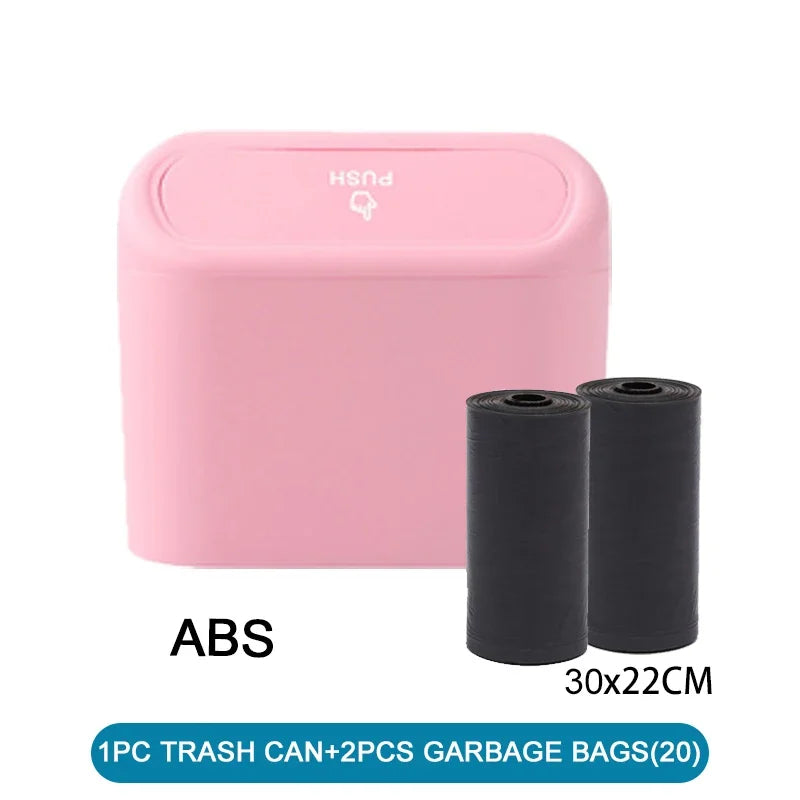 Compact Leak-Proof Car Trash Can