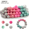 Soft Silicone Floral Beads for Jewelry Making