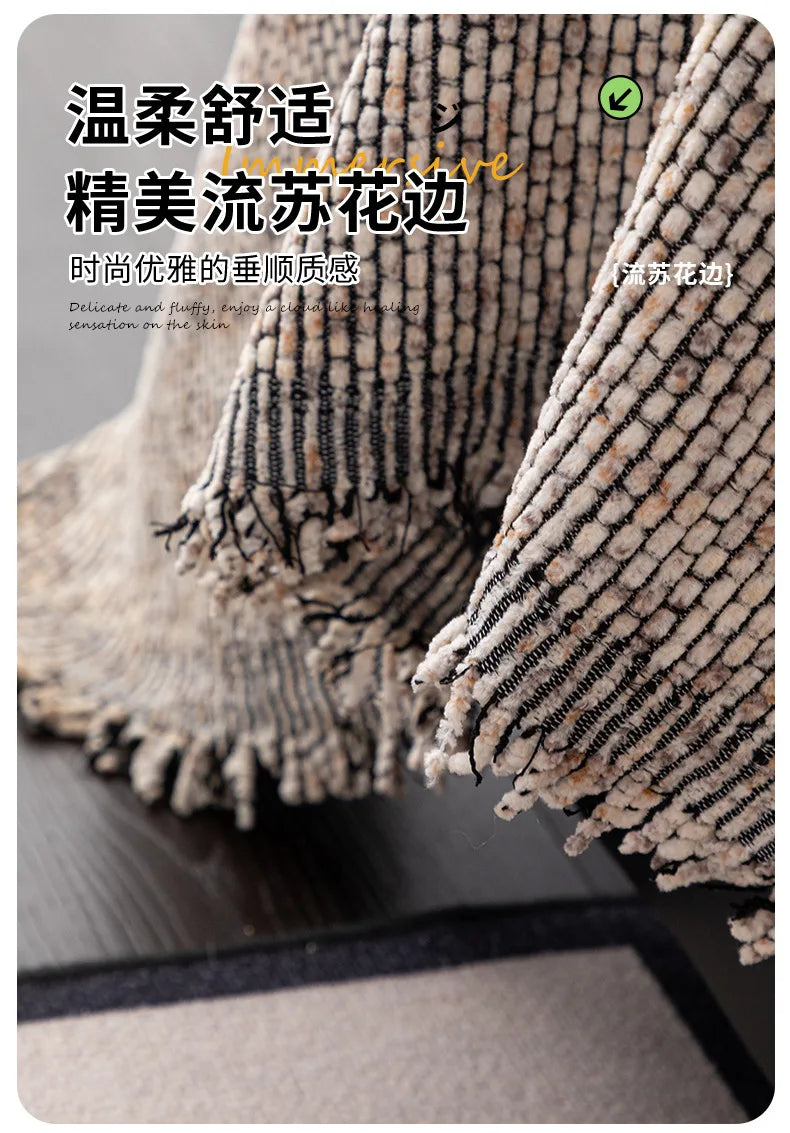 Chenille Anti-Slip Sofa Cover with Backrest Protector