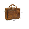Vintage Genuine Leather Executive Laptop Briefcase