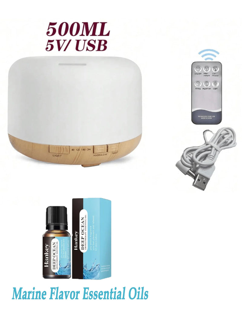 500ml Ultrasonic Essential Oil Diffuser with Remote Control
