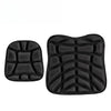 Black ergonomic 3D motorcycle seat cushion made of breathable EVA foam for comfort