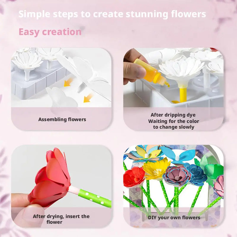 DIY Paper Flower Bouquet Craft Kit