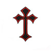 Embroidered Cross Patches with Iron-On Backing (Set of 10)