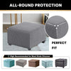 Stretchable Jacquard Footrest Ottoman Cover