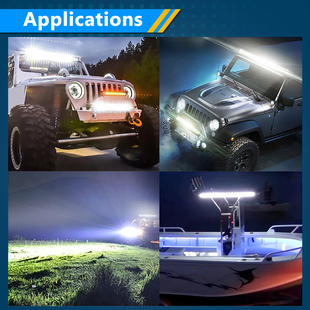 Single Row LED Light Bar for Off-Road Vehicles