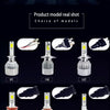 A collection of various COB LED headlight bulbs including H1, H4, H7, H11, 9005/9006, 880, 880, 9004, and H3 models.