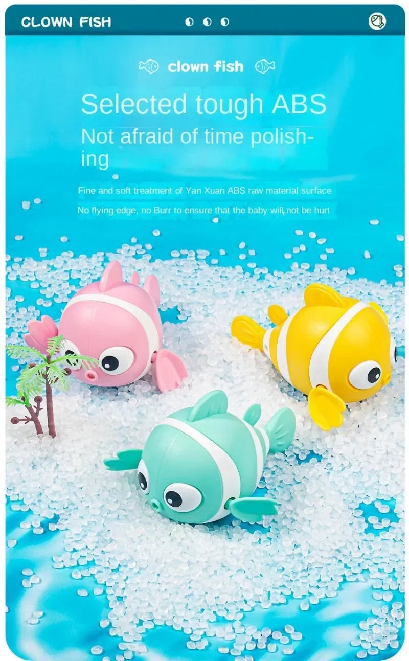 Wind-Up Floating Clownfish Bath Toy