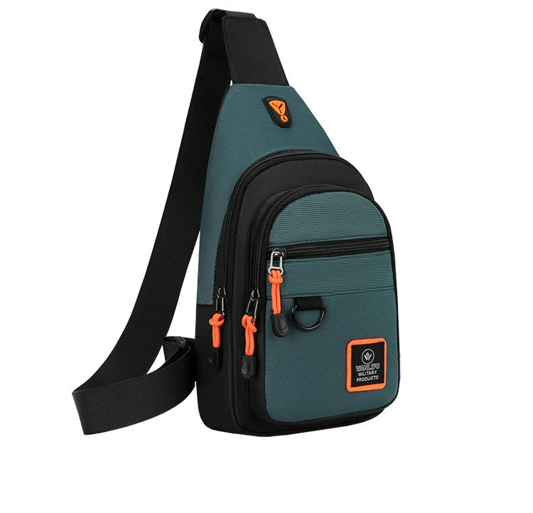 Nylon Chest Sling Bag for Men – Lightweight Crossbody Pouch