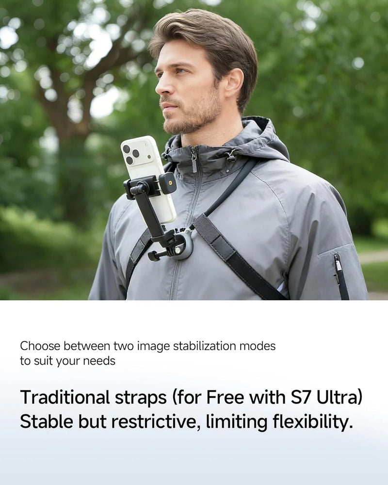 Hands-Free Neck Phone Mount with Magnetic Quick-Release
