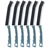A set of black and silver crevice cleaning brushes for tight spaces