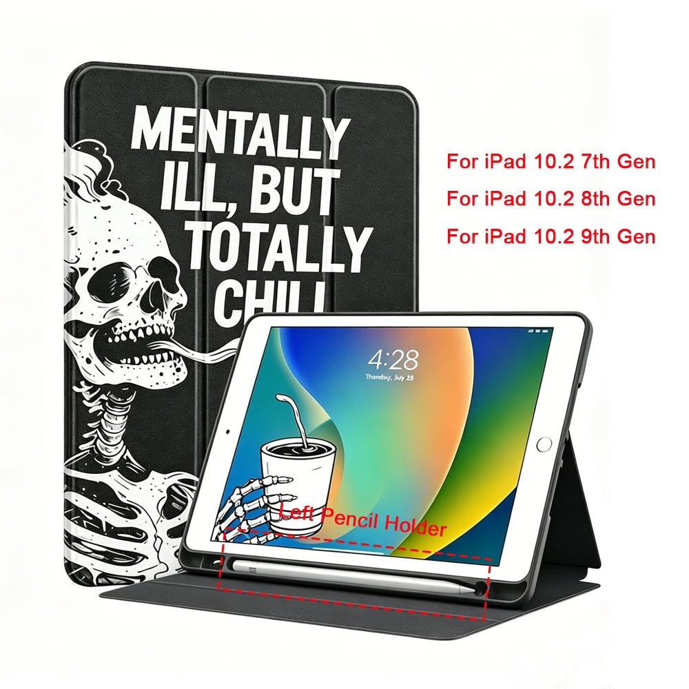 Premium Multi-Angle Stand Case for iPad with Pencil Holder