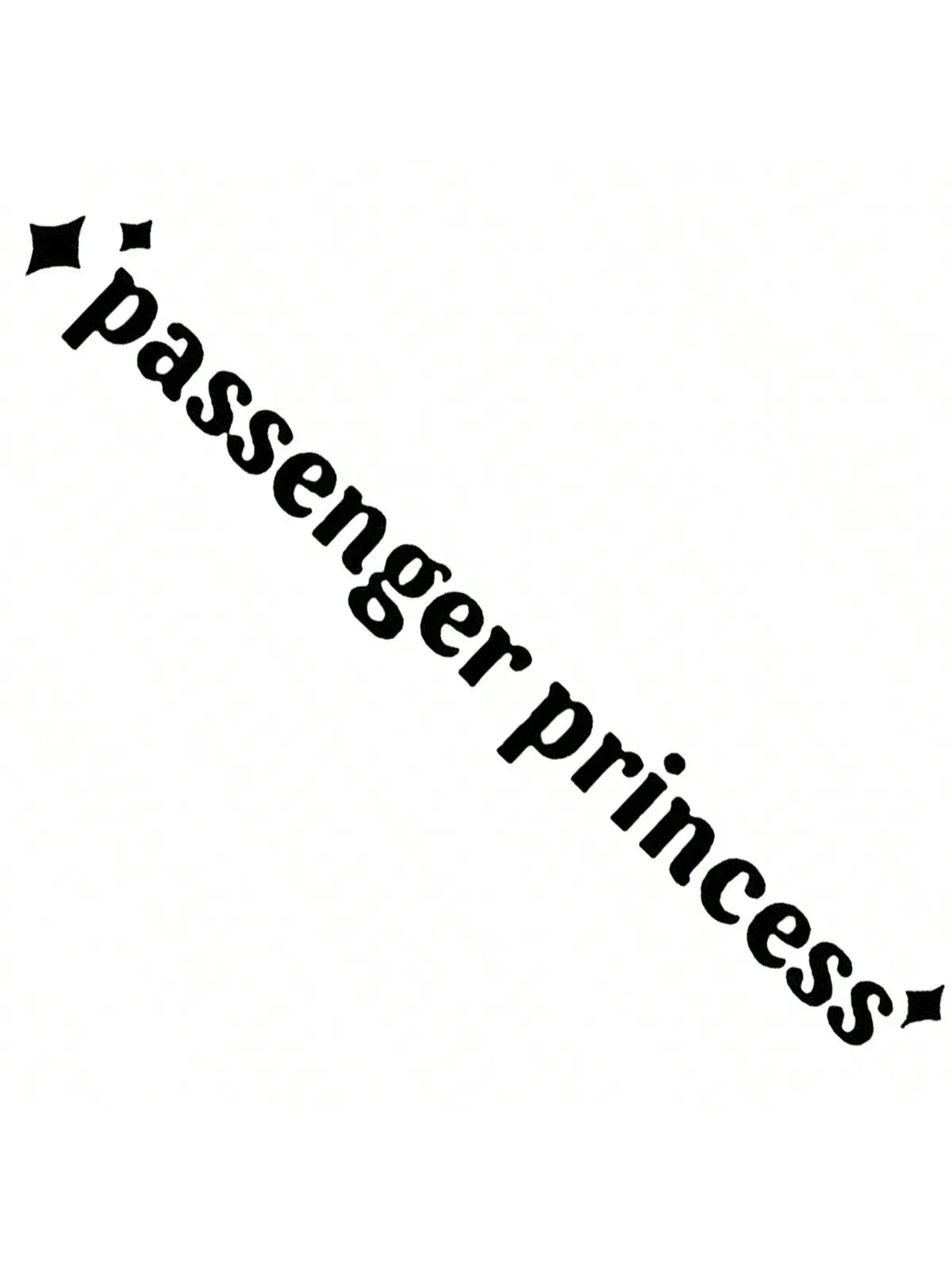 Passenger Princess Car Decal - Cute Waterproof Vinyl Sticker