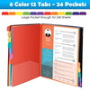 A4 File Organizer with Monthly Dividers and Color-Coded Tabs