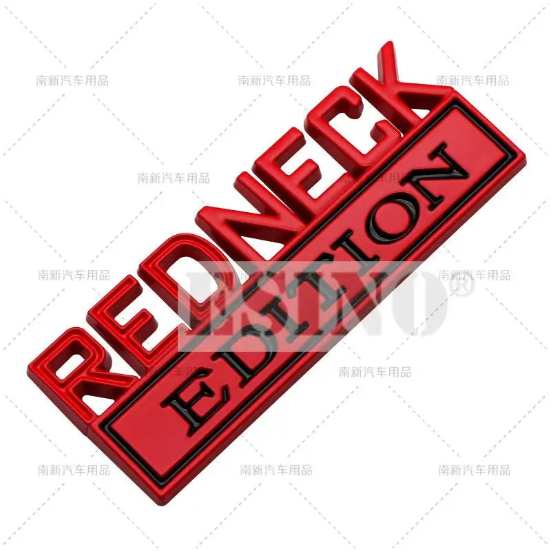 Redneck Edition 3D Chrome Emblem Decal