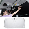 Titanium Silver Car Windshield Sunshade with Heat & Glare Protection