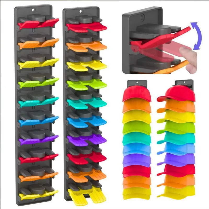 Organisateur de Casquettes de Baseball à Fixation Murale