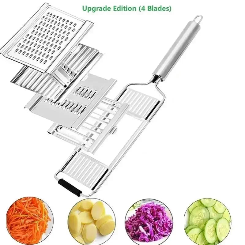 Rebanador de Verduras Multifuncional de Acero Inoxidable