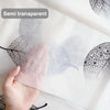 Lightweight PEVA Shower Curtain Liner with Leaf Pattern and Hooks