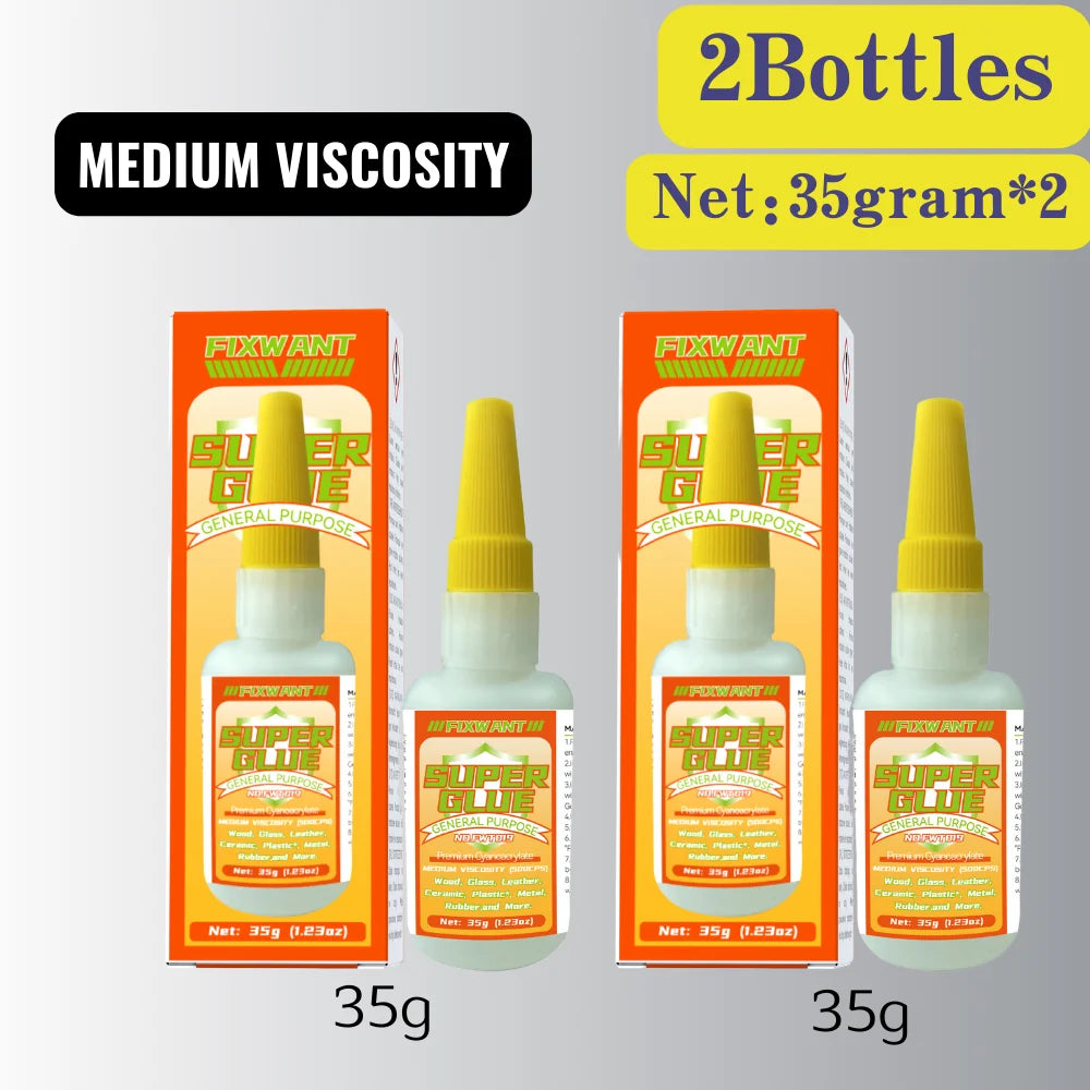 High-Strength Cyanoacrylate Super Glue for Multi-Surface Repairs