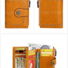 Vintage RFID-Blocking Tri-Fold Wallet with Ample Storage