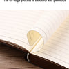 Retro A6 Faux Leather Notebook with Elastic Closure