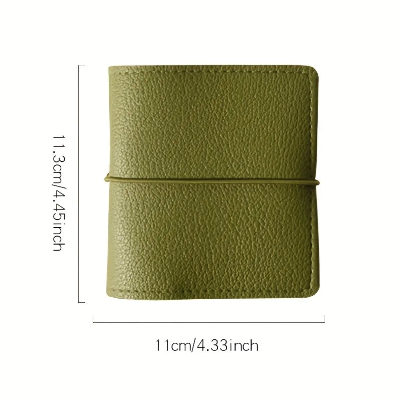 Mini Faux Leather Photo Album with 50 Transparent Pages