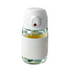 Portable Straw Water Bottle with Scale and Wide Mouth
