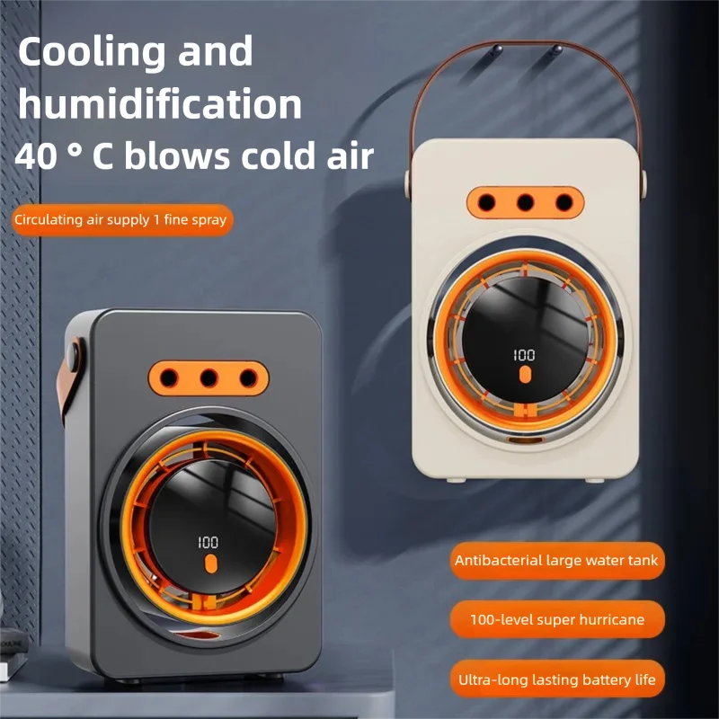 Triple-Hole Electric Mist Cooling Fan