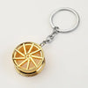 Gearbox Keychain with Turbo Hub and Brake Disc Pendant