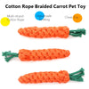 Bite-Resistant Cotton Rope Carrot Dog Toy